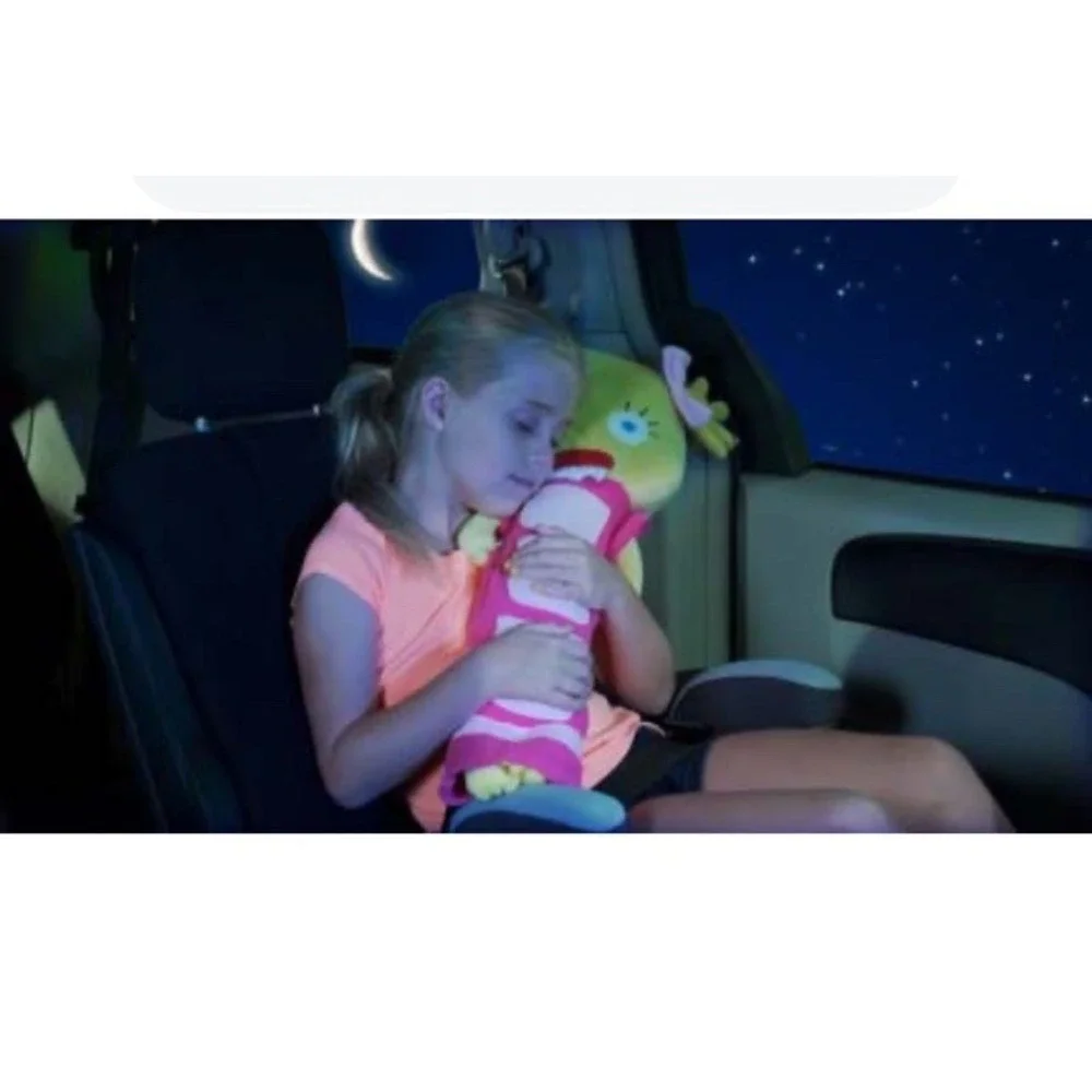 Seat Pets Kids Seat Belt Cover Travel Pillow Blue Monster AWTY Stuffed‎ Animal